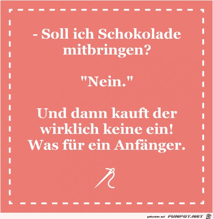 Soll ich Schokolade Soll ich Schokolade