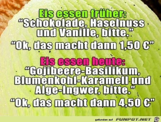 Eis essen frher und heute