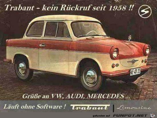 Trabant-- kein Rückruf....... Trabant-- kein Rückruf.......