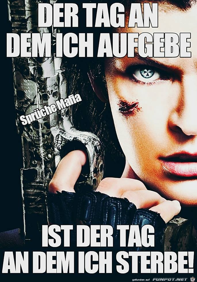 Der Tag an dem ich Aufgebe Der Tag an dem ich Aufgebe