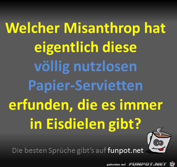 Nutzlose Papier-Servietten Nutzlose Papier-Servietten