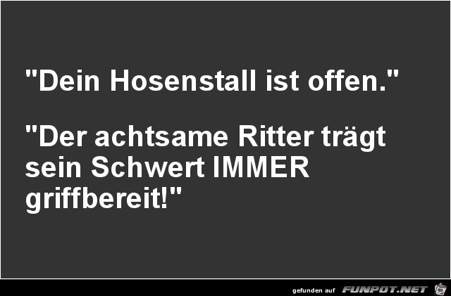 Achtsamer Ritter