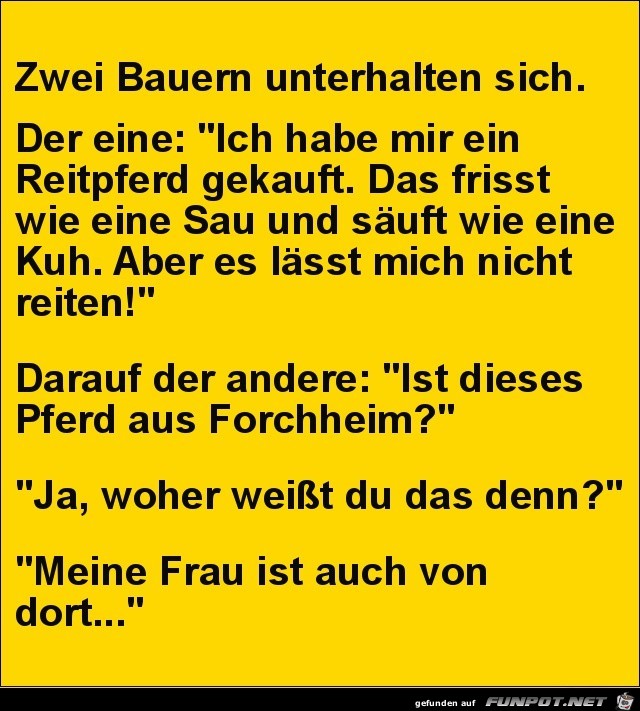 zwei Bauern unterhalten sich.........