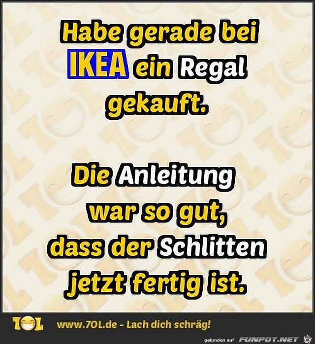 Bei IKEA ein Regal gekauft