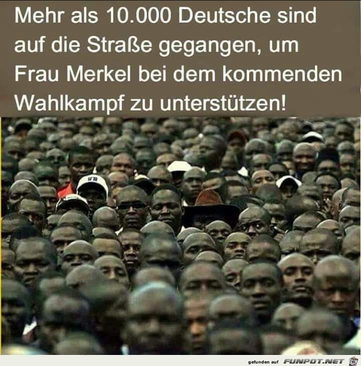 Unterstuetzung fuer Merkel