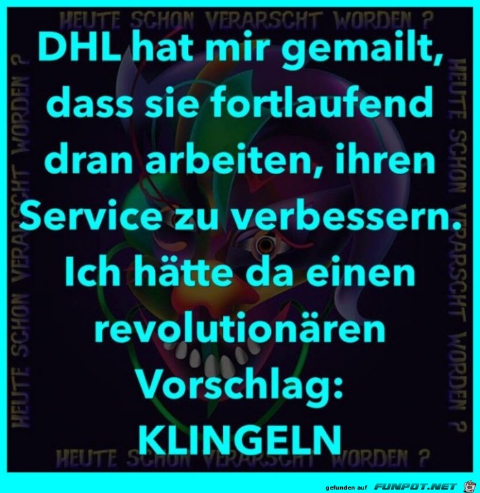 DHL arbeitet an Ihrem Service