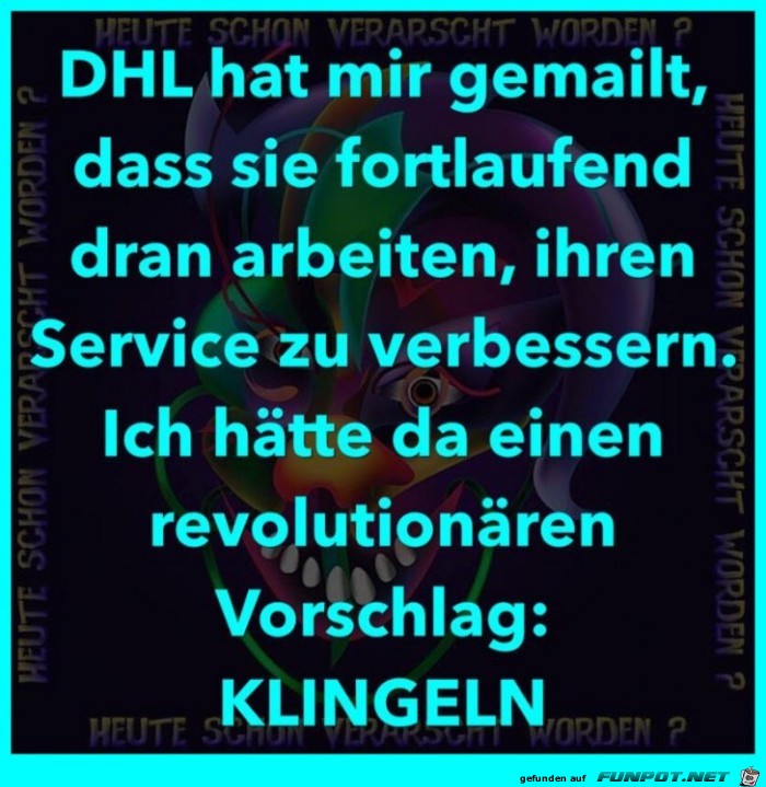 DHL arbeitet an Ihrem Service DHL arbeitet an Ihrem Service