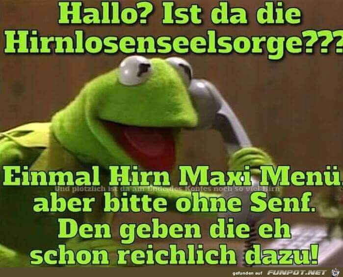 Ist da die Hirnlosenseelsorge