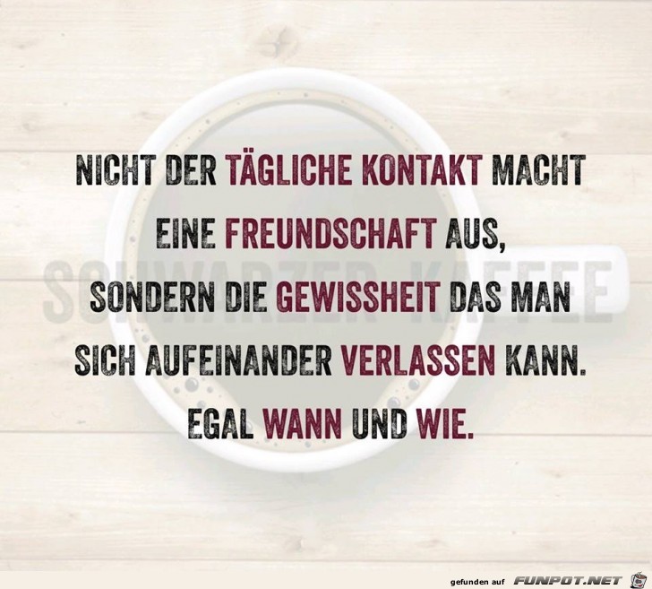 Aufeinander verlassen Aufeinander verlassen