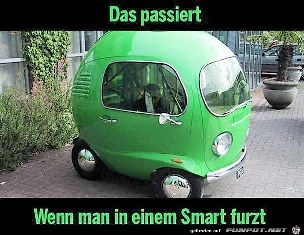 Furzen in einem Smart Furzen in einem Smart