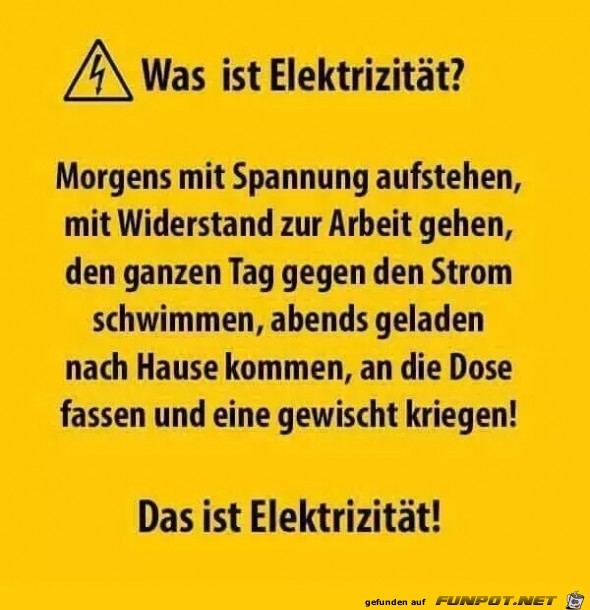 Was ist Elektrizitaet