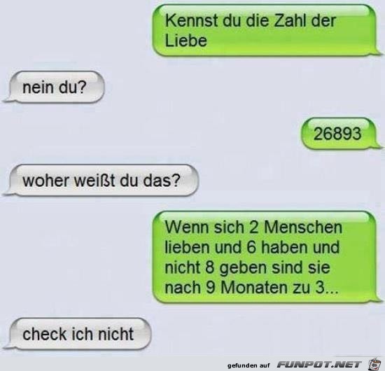 die Zahl der Liebe die Zahl der Liebe