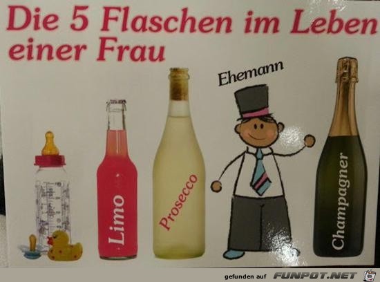 Die 5 Flaschen