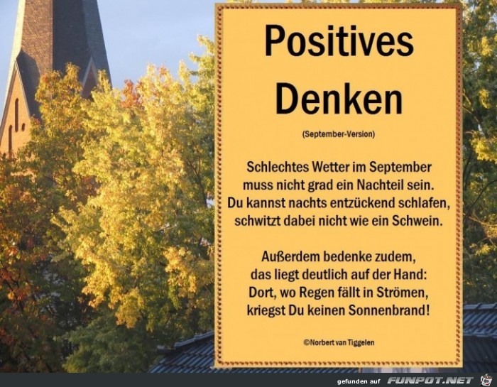 Positives Denken September 2017