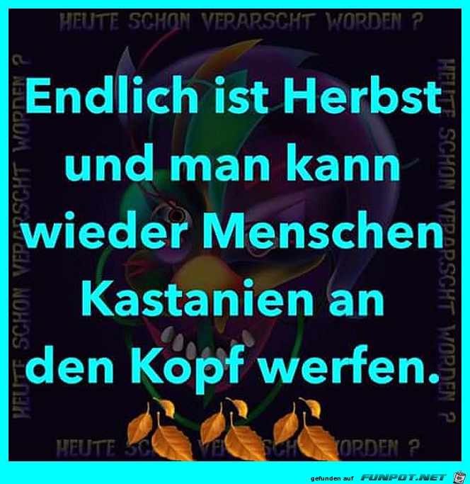 Endlich ist wieder Herbst Endlich ist wieder Herbst