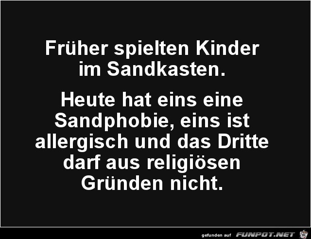 Kinder frher