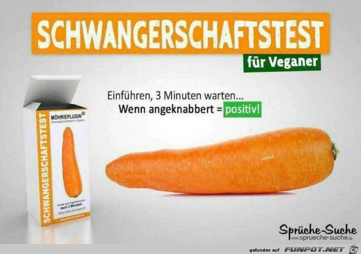 Veganer Schwangerschaftstest