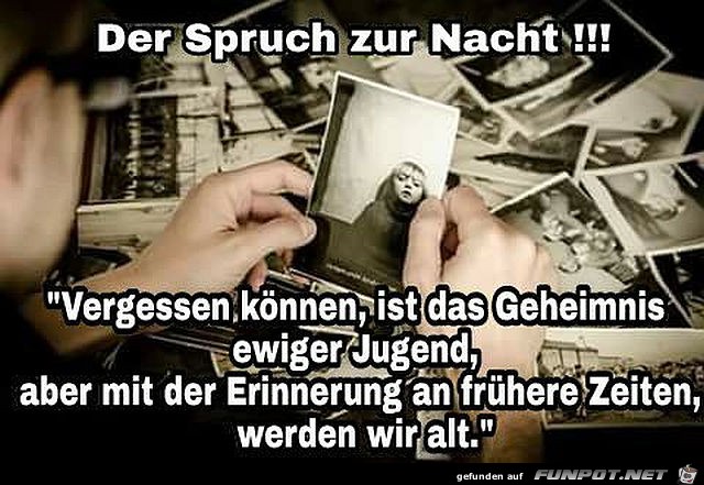 Der Spruch zur Nacht Der Spruch zur Nacht