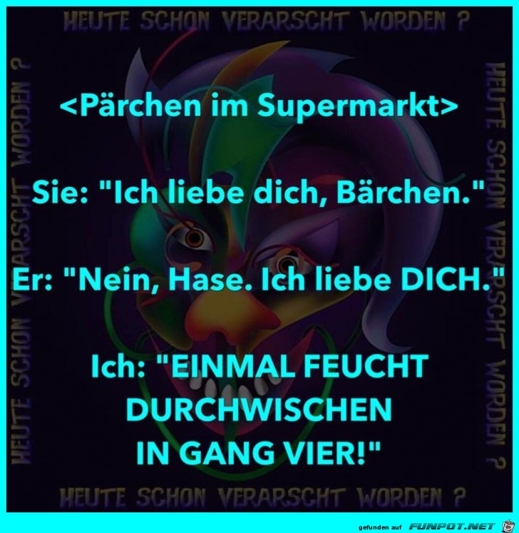 Prchen im Supermarkt