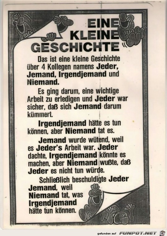 eine kleine Geschichte eine kleine Geschichte