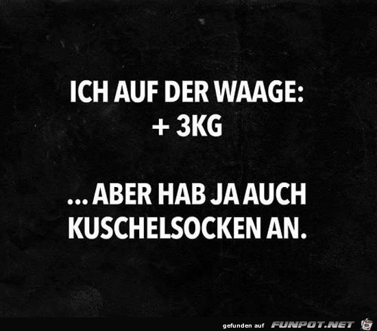 Kuschelsocken wiegen schwer Kuschelsocken wiegen schwer