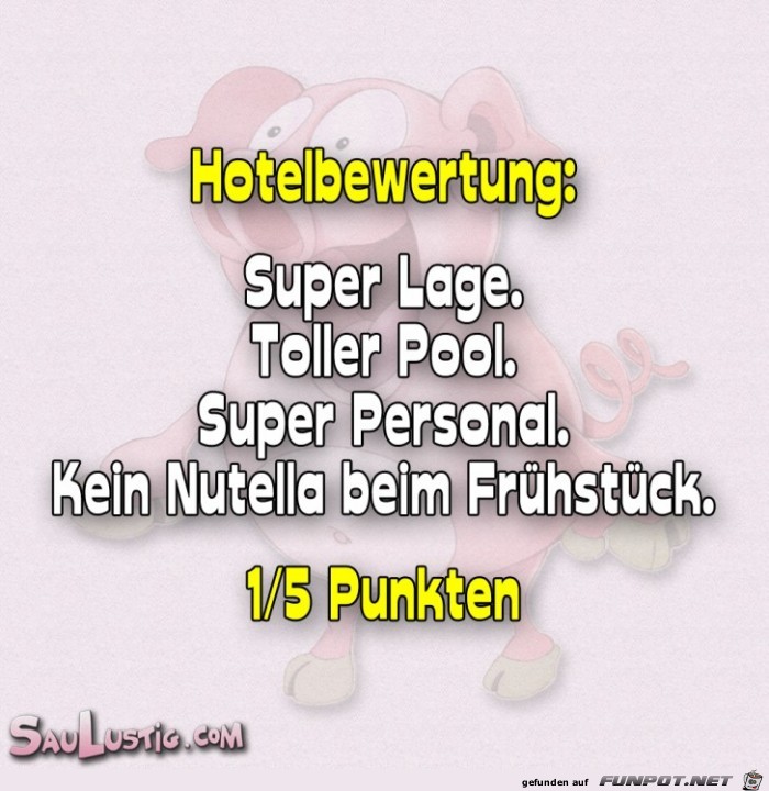 Hotelbewertung