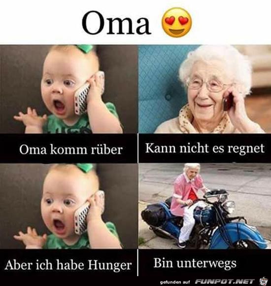 Oma komm rber