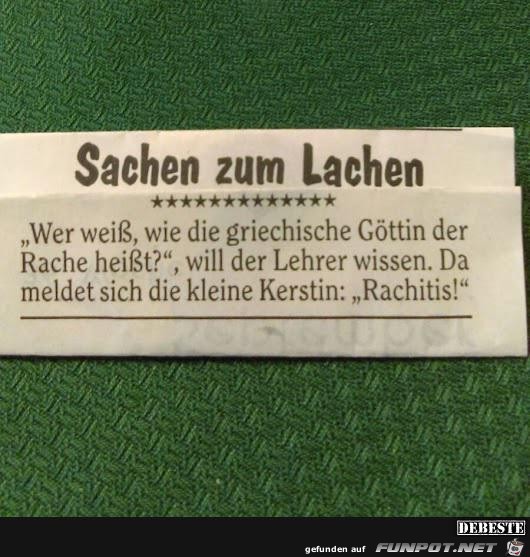 Sachen zum Lachen.......