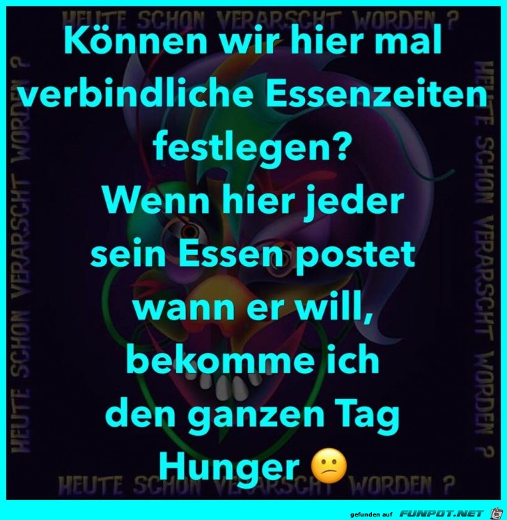 Verbindliche Essenszeiten Verbindliche Essenszeiten