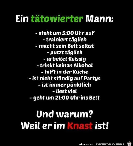 ein ttowierter Mann.....