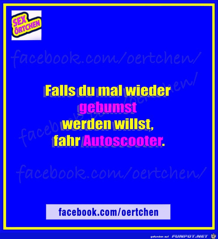 Falls du mal wieder