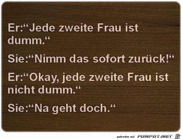 Jede zweite Frau ist... Jede zweite Frau ist...
