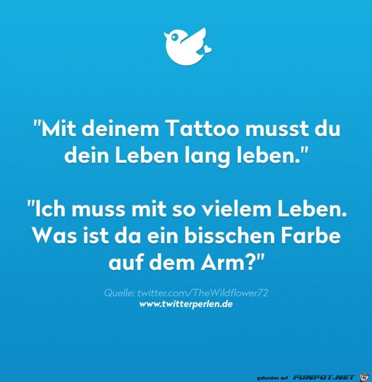 Tatoo bleibt Lebenslang