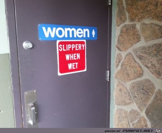 Slippery when wet