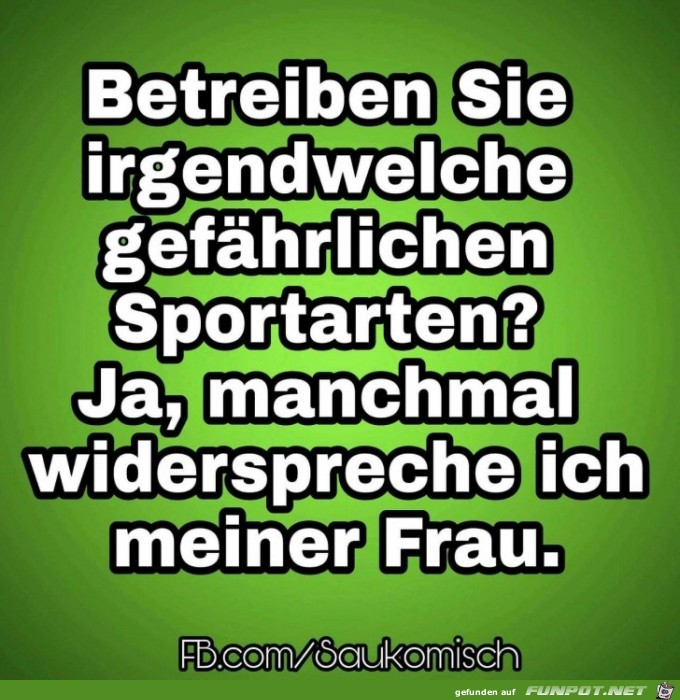 Gefhrliche Sportarten