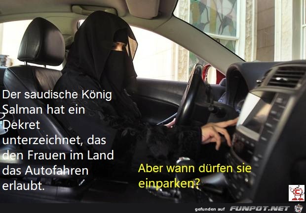 Saudi-Arabien Frauen fahren Auto Saudi-Arabien Frauen fahren Auto