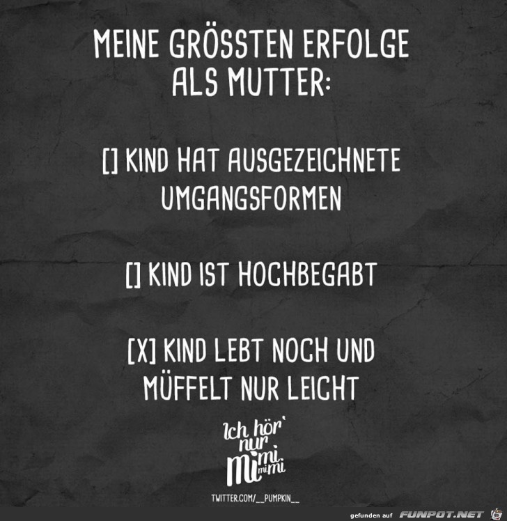 Die größten Erfolge als Mutter Die größten Erfolge als Mutter