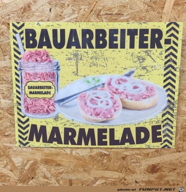 Bauarbeiter-Marmelade im Ruhrgebiet