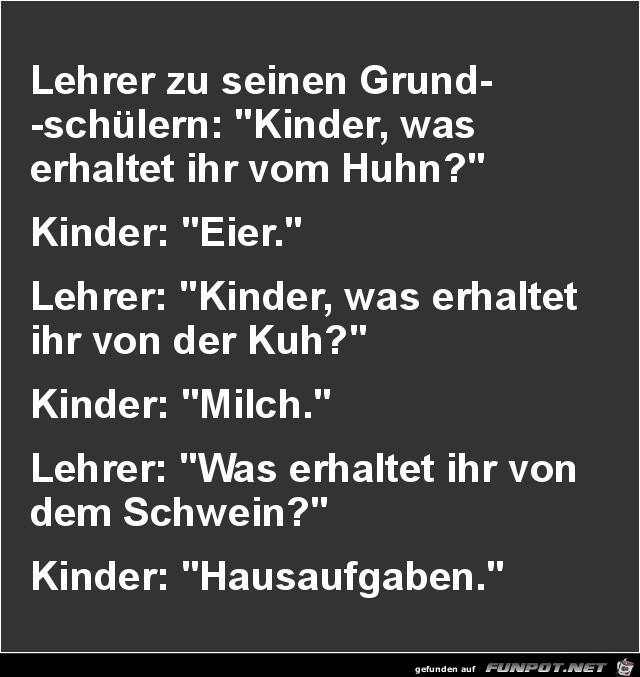 in der Schule...