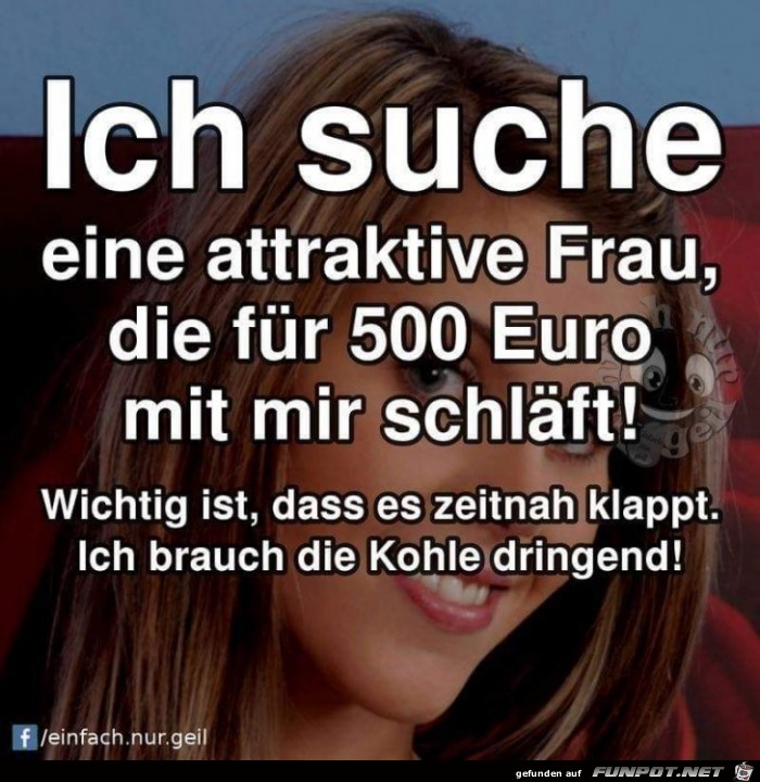 Ich suche eine attraktive Frau