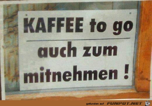 Kaffee-to go Kaffee-to go