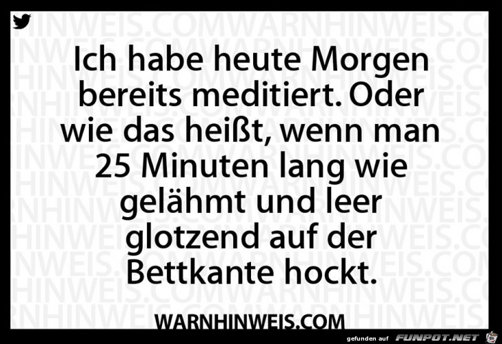Meditiert Meditiert