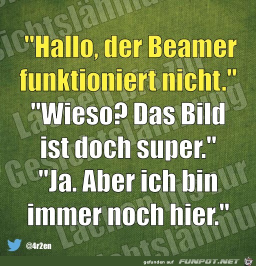 Beamer funktioniert nicht Beamer funktioniert nicht