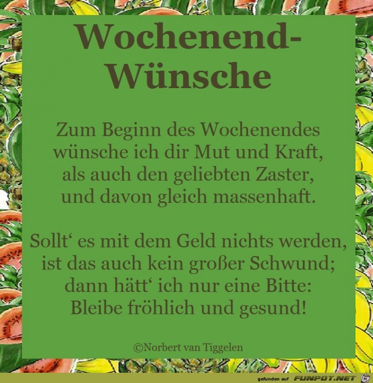 Wochenend-Wuensche 2017 Wochenend-Wuensche 2017