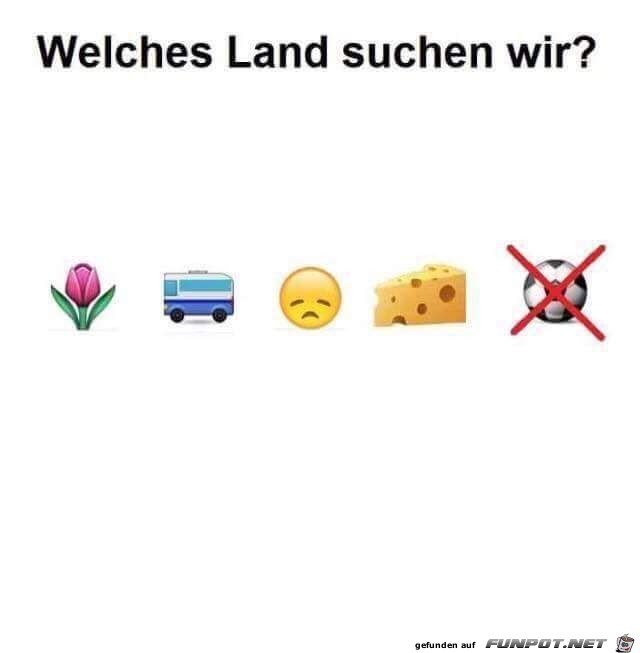 Welches Land suchen wir