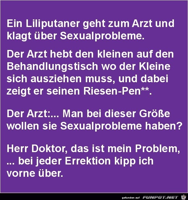 Ein Liliputaner beim Arzt