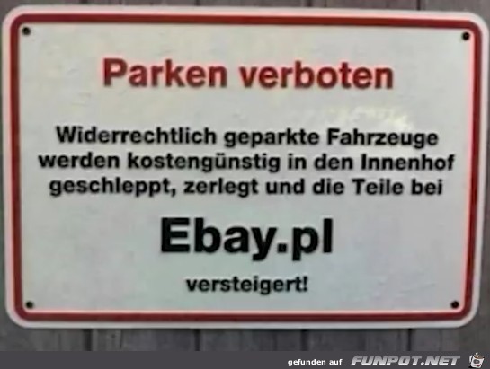parken verboten parken verboten