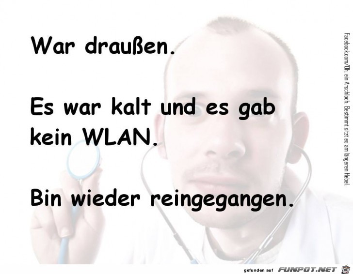 Ich war drauen