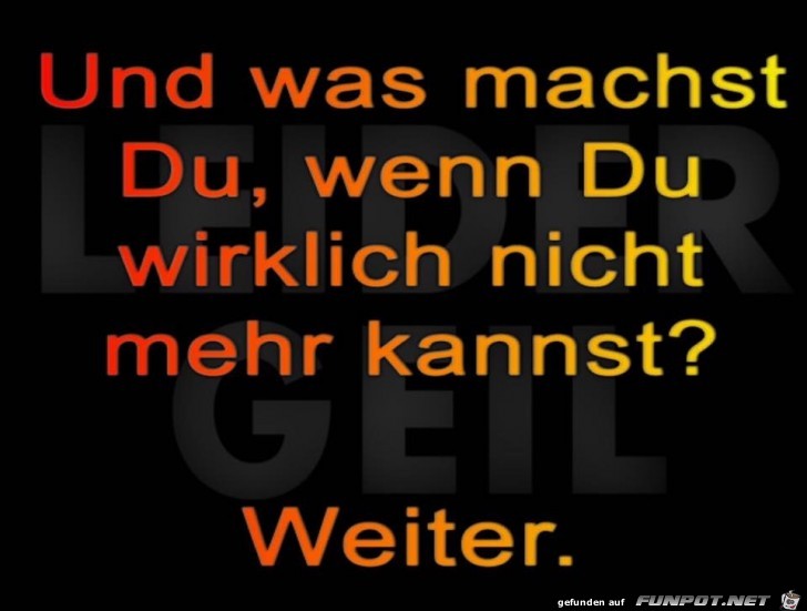 Was sonst Was sonst