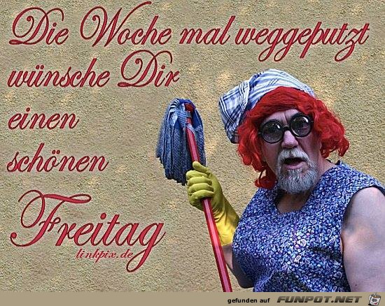 Woche mal weggeputzt